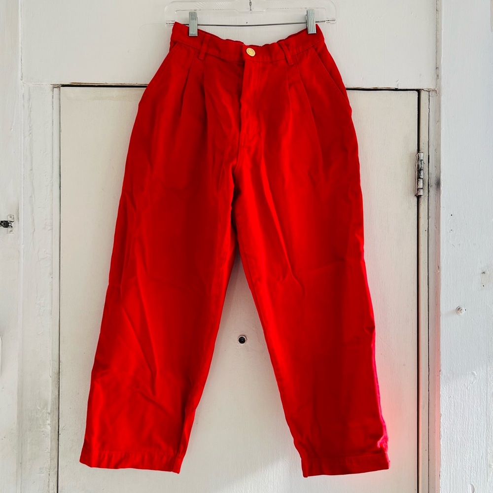 New Big Bud Press Heavyweight Trousers in Mustang Red, size XS Petite